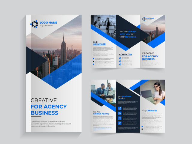 Ấn phẩm brochure gấp gọn giới thiệu thông tin doanh nghiệp