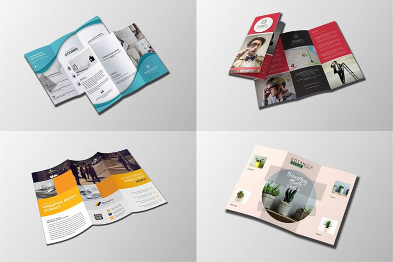 Bảng so sánh các loại ấn phẩm truyền thông như brochure, catalogue, leaflet