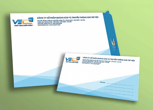 Các kích thước phong bì cá nhân phổ biến