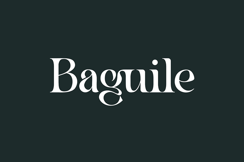 Font Baguile thích hợp cho tên và danh hiệu trên giấy khen