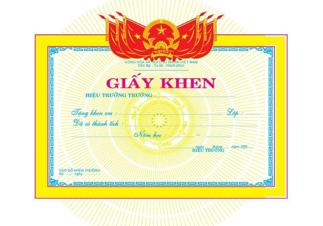 Giấy khen sáng tạo phù hợp cho các sự kiện đặc biệt