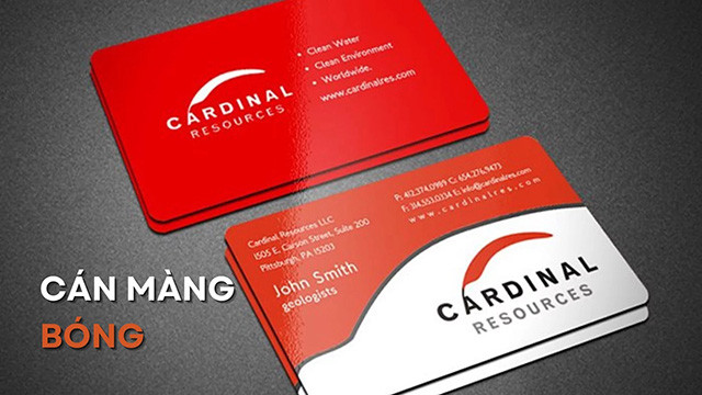 Hiệu quả bề mặt sáng bóng của cán màng bóng
