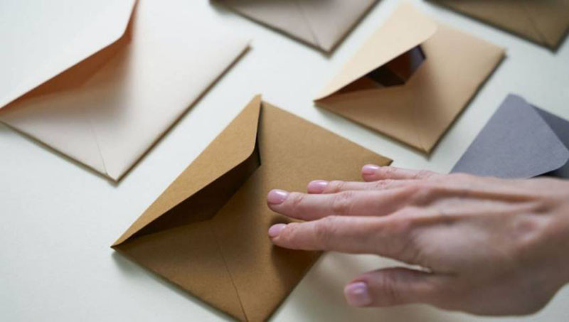 Hình ảnh minh họa phong bì thư Origami nghệ thuật gấp giấy