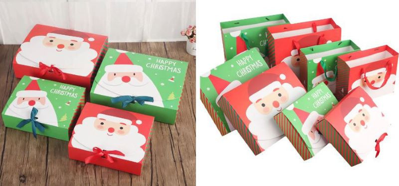 Họa tiết trang trí trên hộp quà Giáng Sinh rất đa dạng