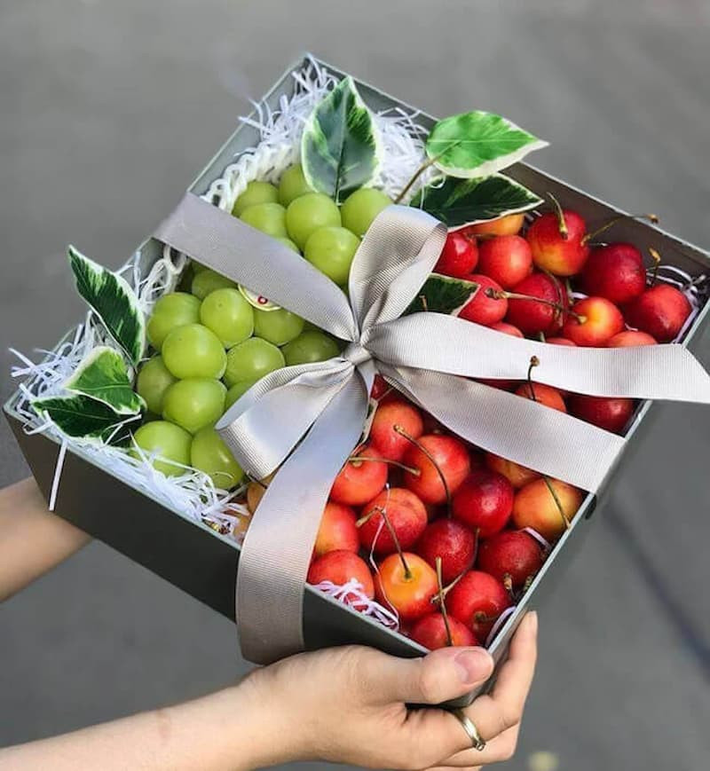 Hộp đựng trái cây đẹp mắt, món quà ý nghĩa cho sức khỏe