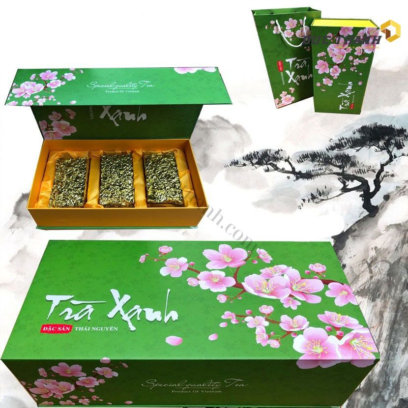 Hộp giấy đựng trà xanh Thái Nguyên