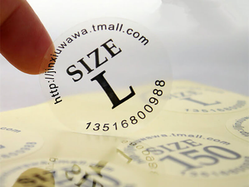 Mẫu decal nhựa trong suốt