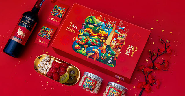 Mẫu hộp quà tết 32
