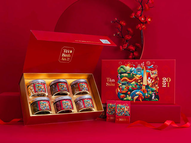 Mẫu hộp quà tết 33