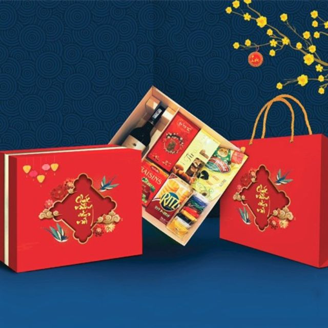 Mẫu hộp quà tết 3d