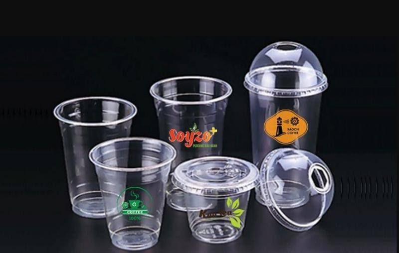Mẫu in decal nhựa trong dán cốc