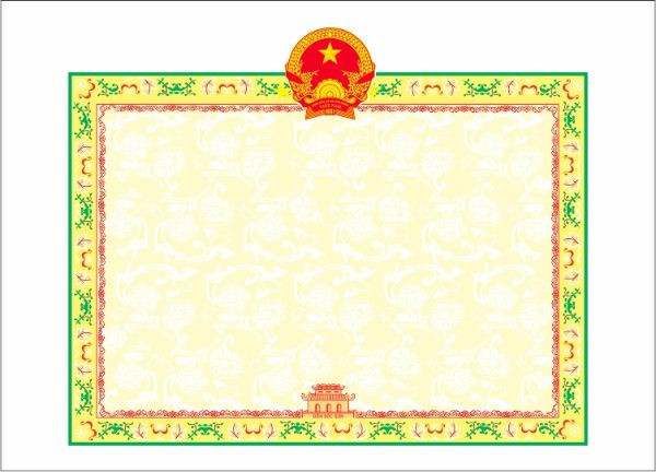 Mẫu phôi giấy khen chung cho doanh nghiệp hoặc tổ chức
