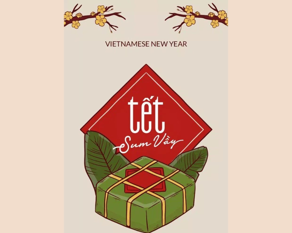 Mẫu thiệp chúc mừng năm mới quá xinh làm nôn nao đón Tết