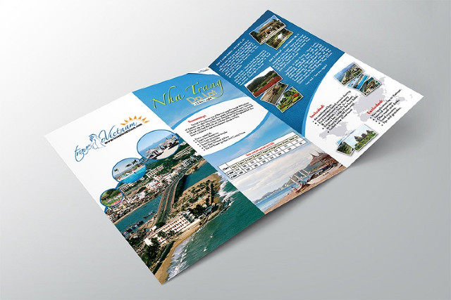 Mẫu thiết kế brochure đẹp cho lĩnh vực du lịch