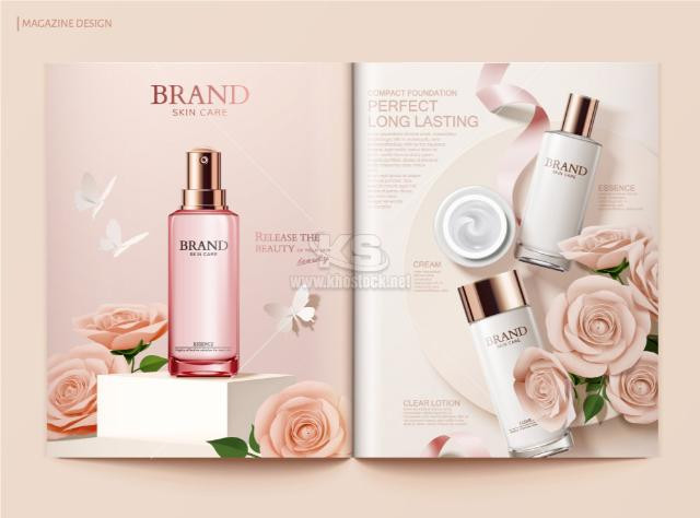 Mẫu thiết kế catalogue mỹ phẩm với phong cách độc đáo và cá tính