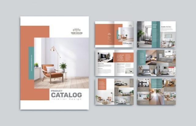 Mẫu thiết kế catalogue nội thất theo phong cách tối giản, hiện đại