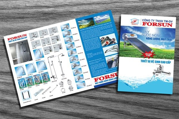 Mẫu tờ rơi A3 giới thiệu thiết bị vệ sinh