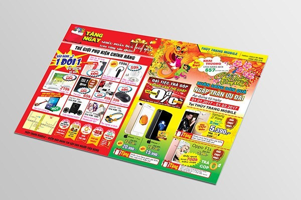 Mẫu tờ rơi A3 quảng cáo sản phẩm tại siêu thị