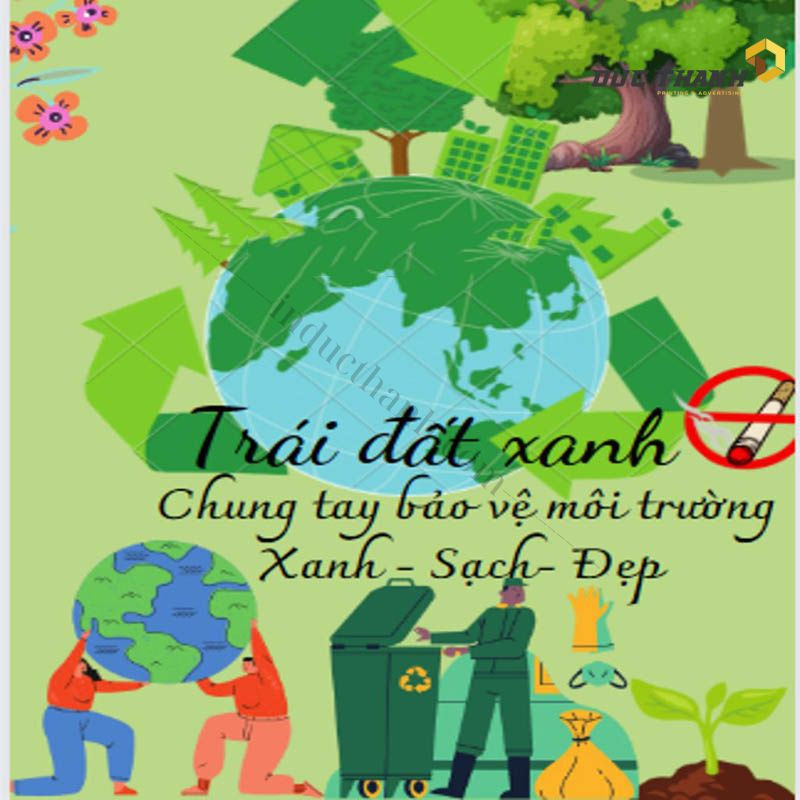 Mẫu tờ rơi tuyên truyền về bảo vệ môi trường, vứt rác đúng nơi quy định