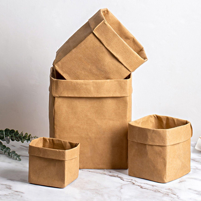 Mẫu túi giấy Kraft kích thước lớn đựng nông sản