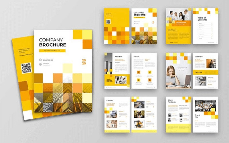 Một mẫu brochure dạng quyển (booklet) minh họa