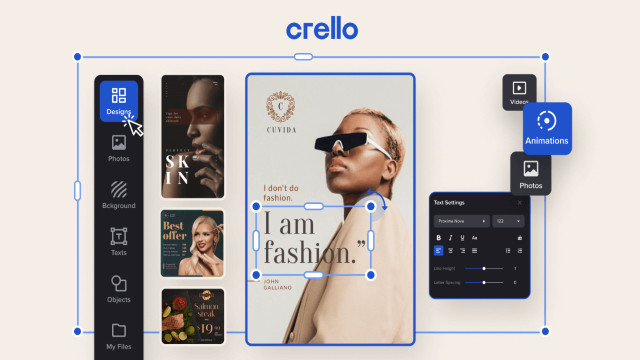 Nền tảng thiết kế trực tuyến Crello cho brochure