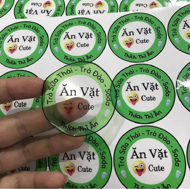 Sticker trang trí gói quà với nhiều hình dáng