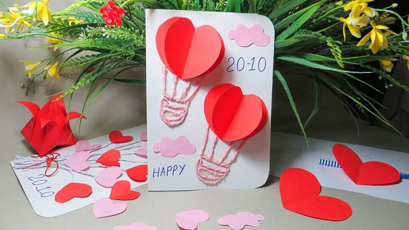 Thiệp chúc mừng 20/10 của bé tặng mẹ