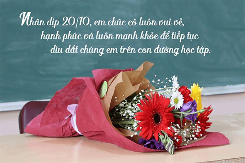 Thiệp chúc mừng cô giáo nhân ngày 20/10