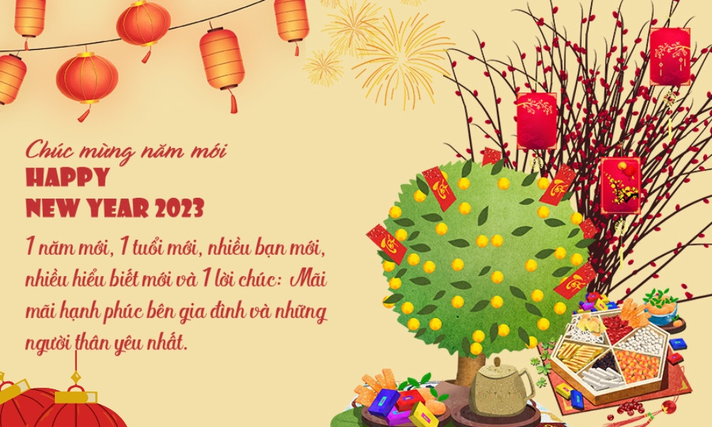 Thiết kế thiệp chúc mừng đơn giản nhưng tinh tế