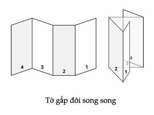 Tờ gấp đôi song song
