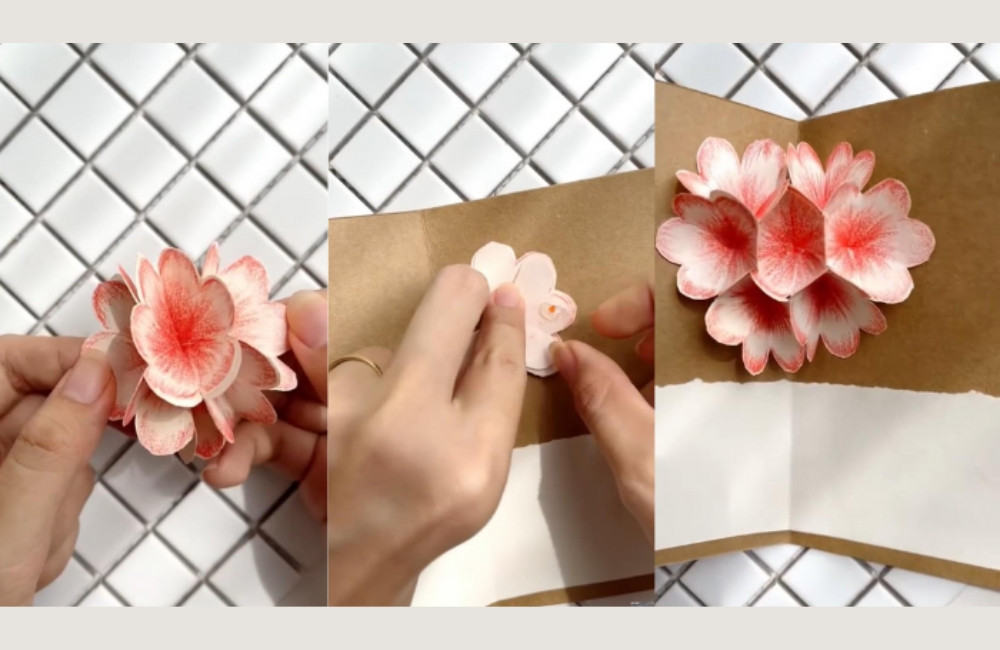 Toàn bộ quy trình các bước làm thiệp 3D chúc mừng năm mới