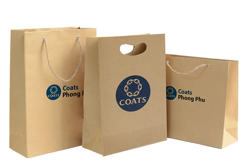 Túi giấy Kraft tái chế dùng cho bao bì quà tặng