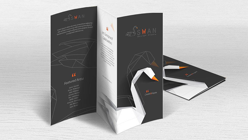 Ví dụ về mẫu brochure gập ba phổ biến