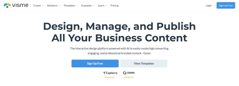 Visme.co giúp thiết kế tờ rơi ấn tượng và chuyên nghiệp